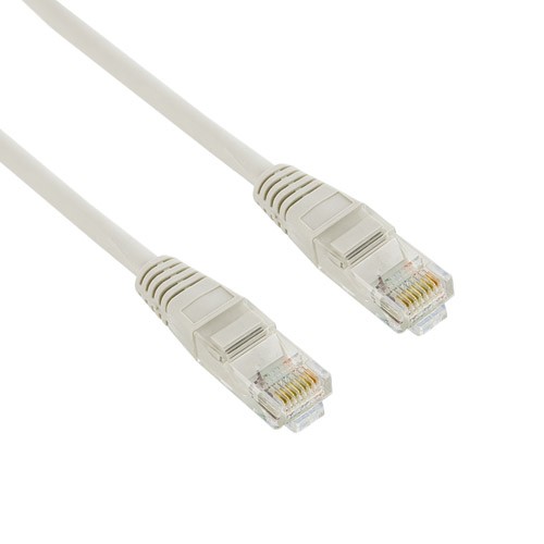 Patchcord RJ45 | osłonka zalewana | kat. 5e | UTP | 1m | szary