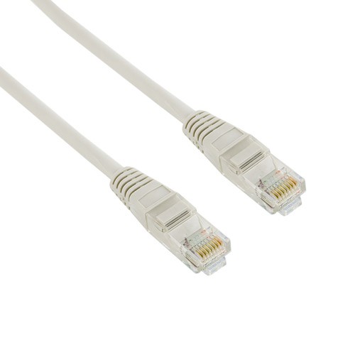 Patchcord RJ45 Osłonka zalewana Kategoria 5e UTP 15m Szary