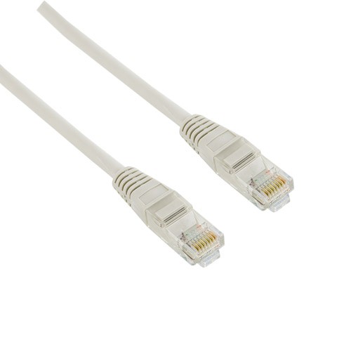 Patchcord RJ45 | osłonka zalewana | kat. 5e | UTP | 3m | szary