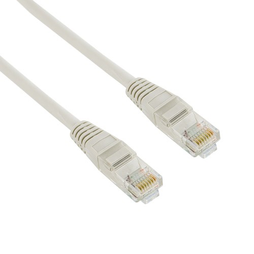 Patchcord RJ45 | osłonka zalewana | kat. 5e | UTP | 5m | szary