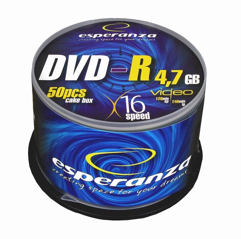 Plyty DVD-R 4,7GB x16 - Cake Box 50