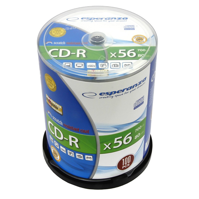 CD-R Silver 700MB x56 - Cake Box 100