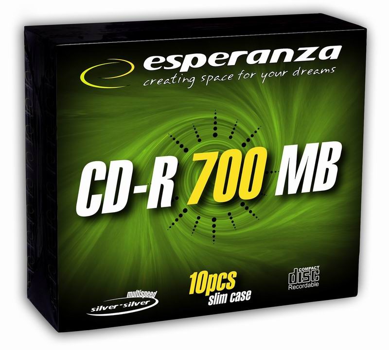 CD-R Silver 700MB x56 - Slim 10