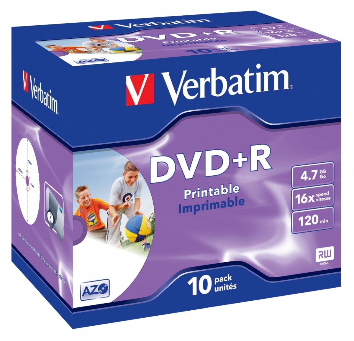 DVD+R 16x JC 10P Printable photo    43508