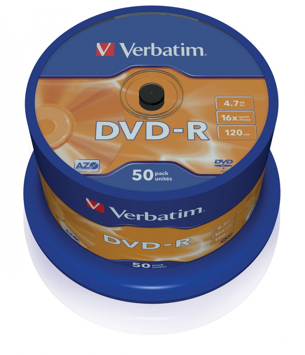 DVD-R 16x 4.7GB 50P CB             43548