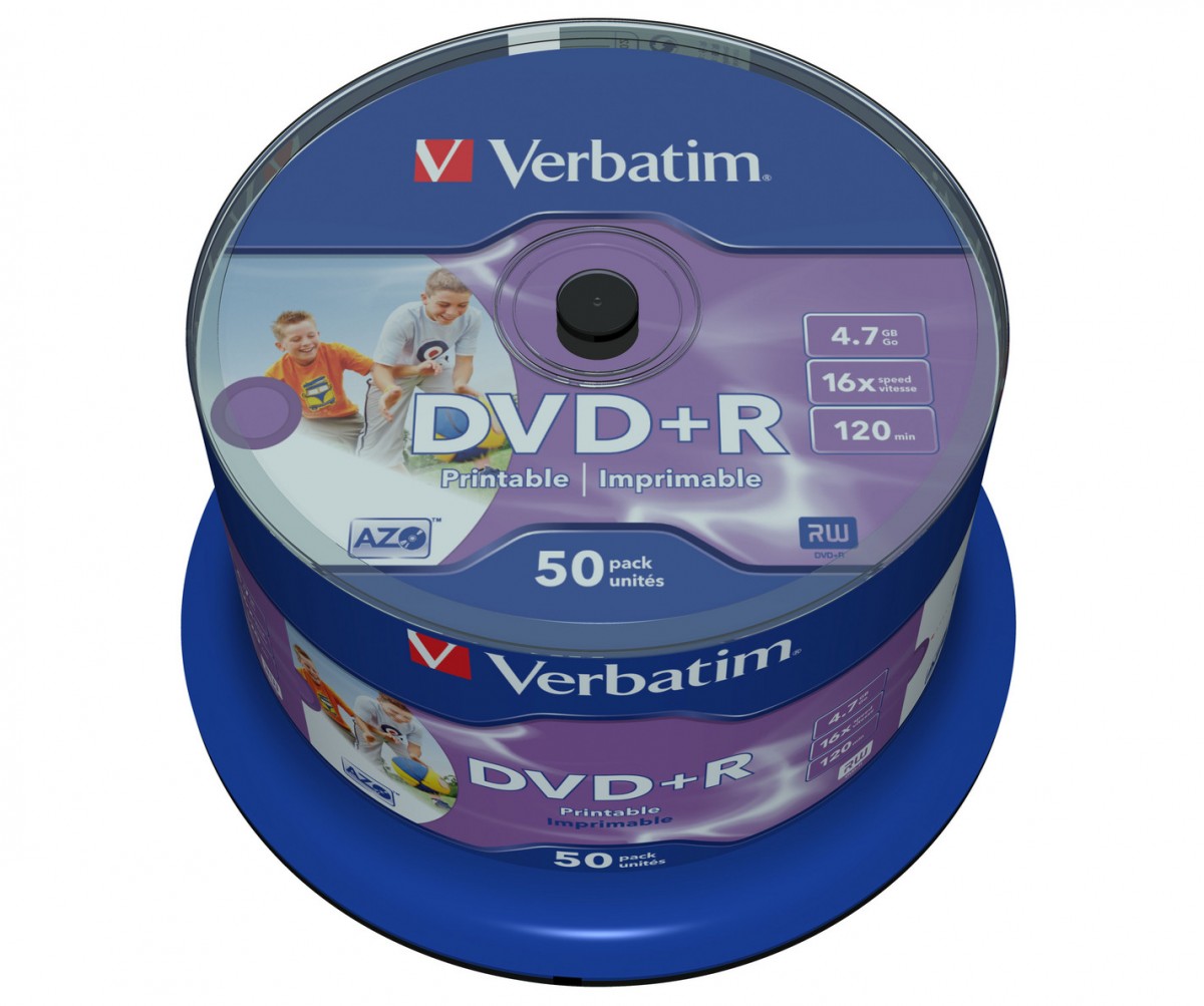 DVD+R 16x 4.7GB 50P CB Printable NO ID   43512