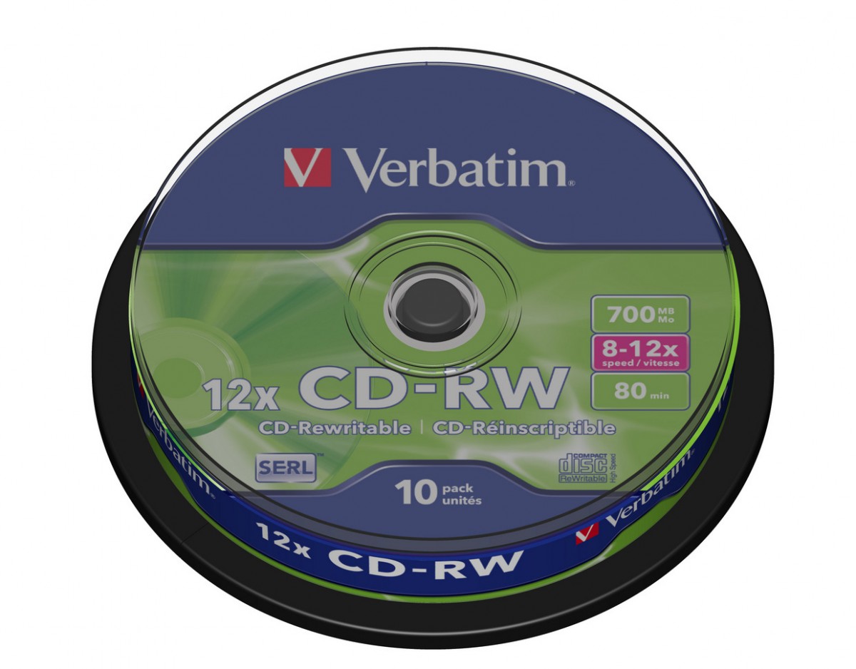 CD-RW  8-12x 700MB 10P CB             43480