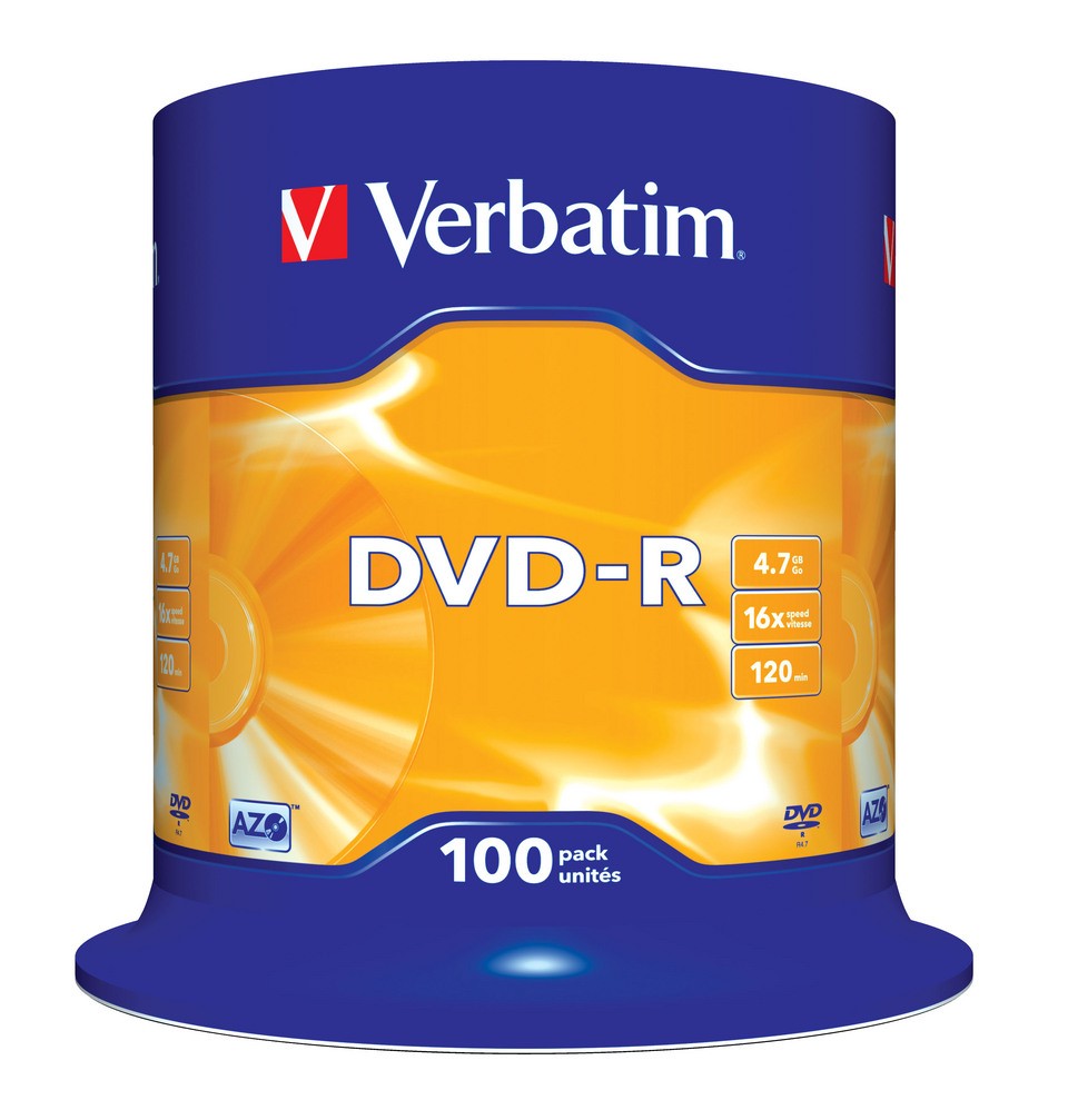 DVD-R 16x 4.7GB 100 CB             43549