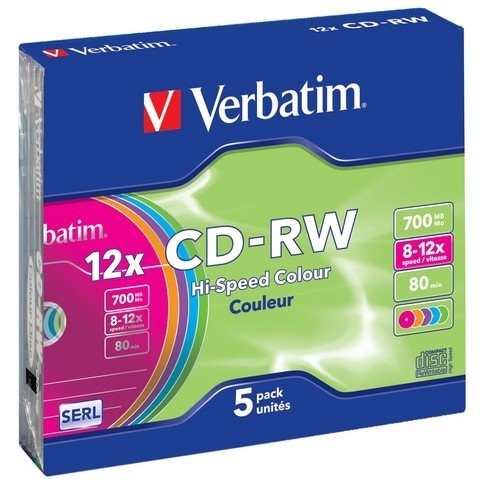 CD-RW  8-12x 700MB 5P SL         43167