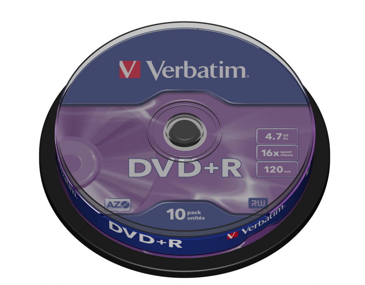 DVD+R 16x 4.7GB 10P CB           43498