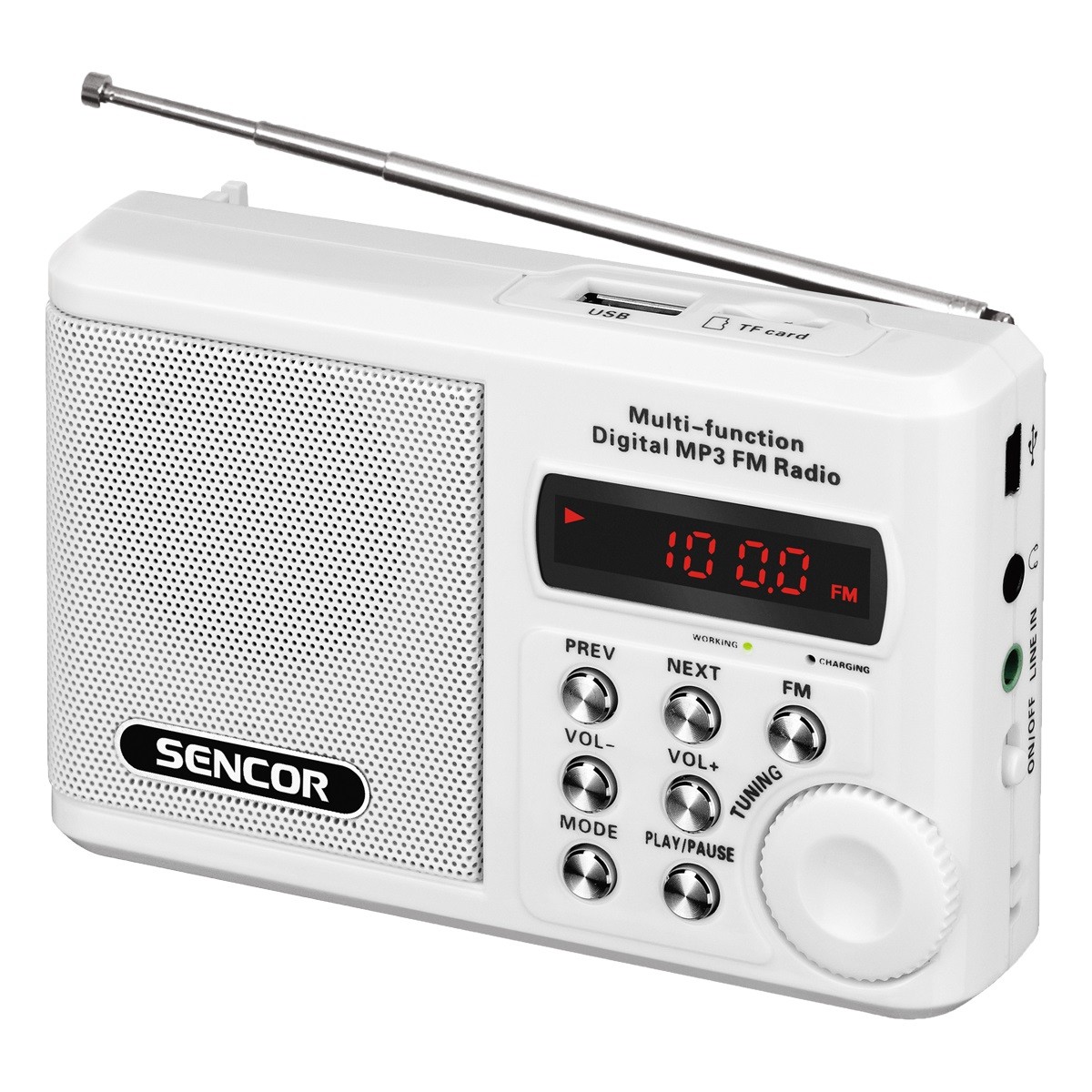 SRD 215 W RADIO z USB,MP3,SD