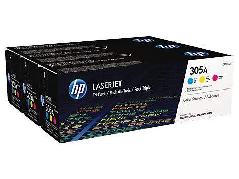 Toner 305A 3-Pack CMY CF370AM