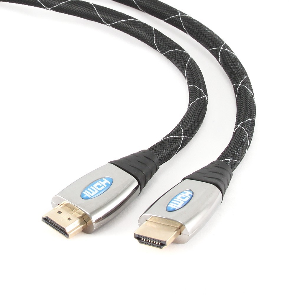 Kabel HDMI-HDMI v2.0 3D TV High Speed Ethernet 1.8M PREMIUM GOLD (pozłacane końcówki) 