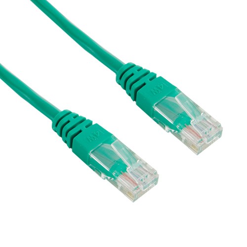 Patchcord RJ45 | osłonka zalewana | kat. 5e | UTP | 1.8m | zielony