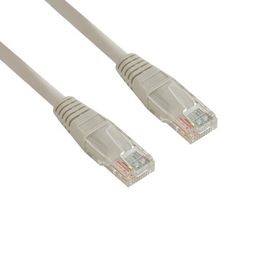 Patchcord RJ45 | osłonka zalewana | kat. 5e | UTP | 7.5m | szary