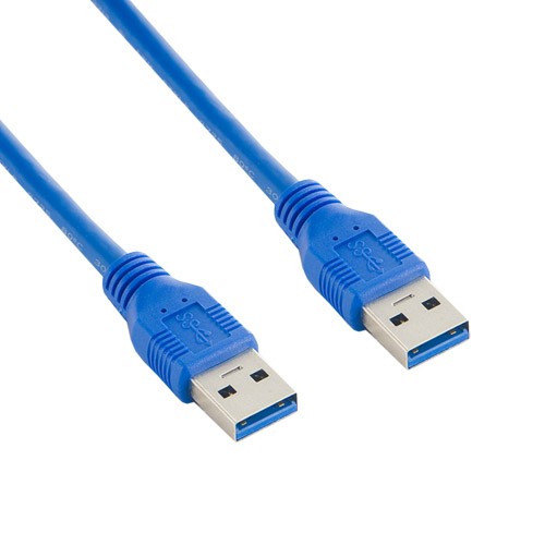 Kabel USB 3.0 AM-AM 5,0m niebieski