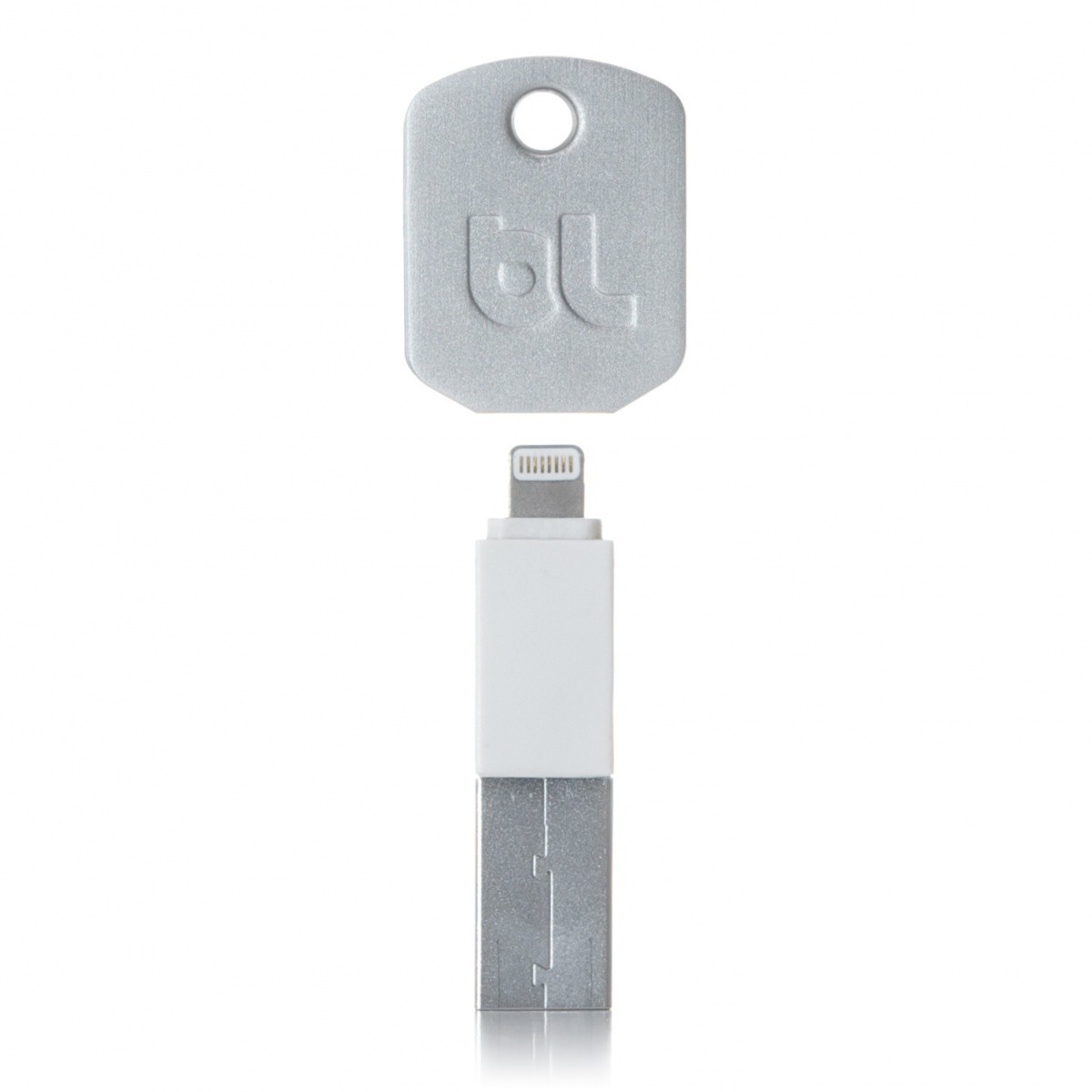 KII klucz ładowarka USB Lightning biała 