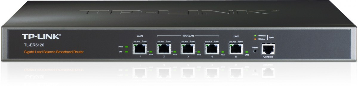 ER5120 router xDSL 1WAN 1DMZ 3WAN/LAN 