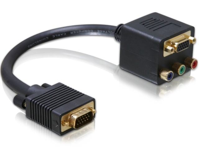 Adapter VGA->VGA+3xRCA(CINCH) 