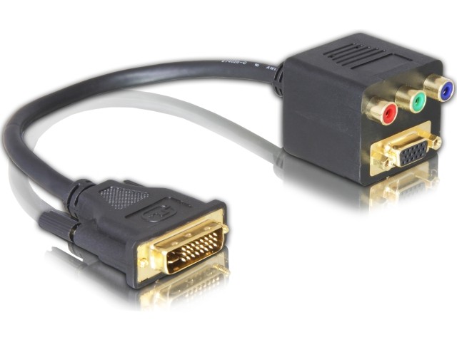 Adapter DVI-I->VGA+3xRCA(CINCH)