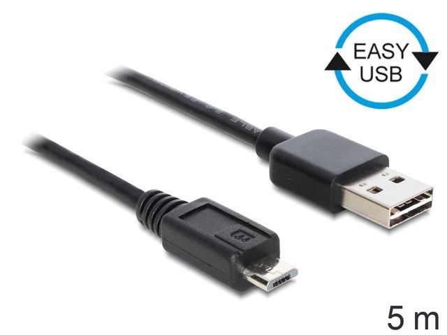 Kabel USB Micro AM-MBM5P EASY-USB 5m 