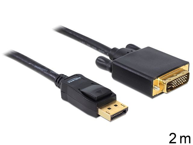 Kabel DISPLAYPORT(M)->DVI-D(M)(24+1) 2M 