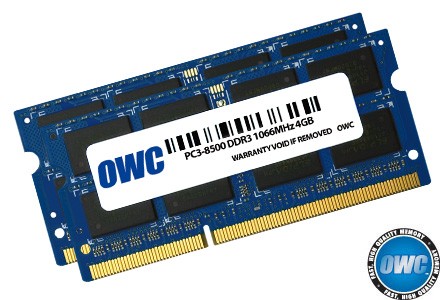 SO-DIMM DDR3 2x4GB 1066MHz CL7 Apple Qualified 