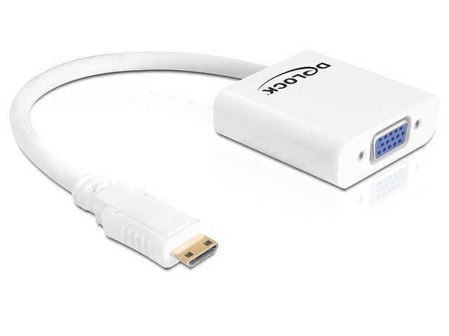 Adapter Mini HDMI-C(M)->VGA(F) 