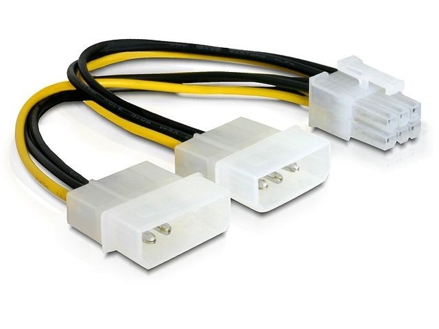 Kabel rozdzielacz zasilania 2xHDD/1xPCI Express 6Pin 