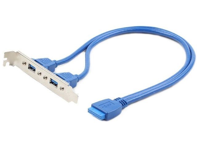 Gniazdo USB 3.0 x2 na śledziu 