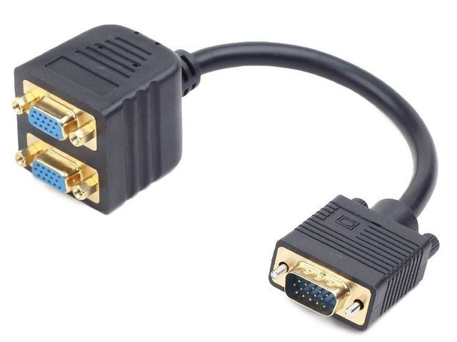 Adapter VGA(M)->2xVGA(F) 20cm 