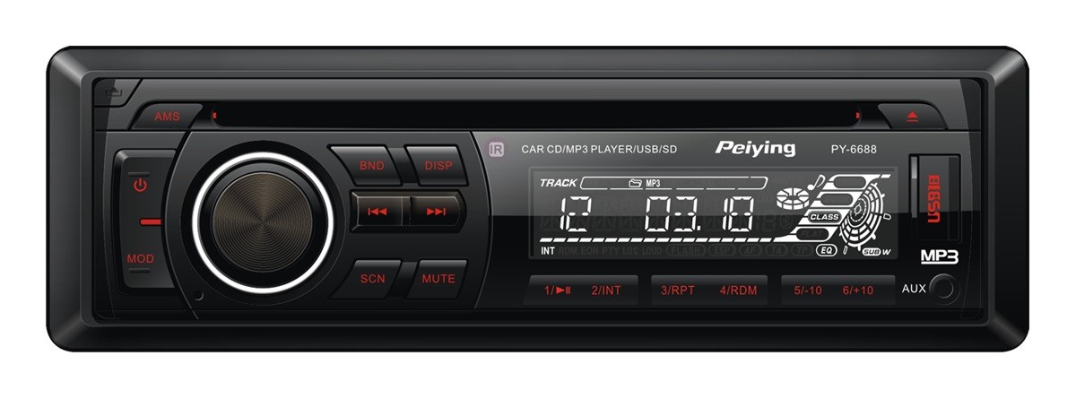 Radio samochodowe model PY6688 , MP3 , USB, CD