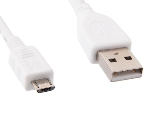 Kabel USB Micro AM-MBM5P 50cm biały 