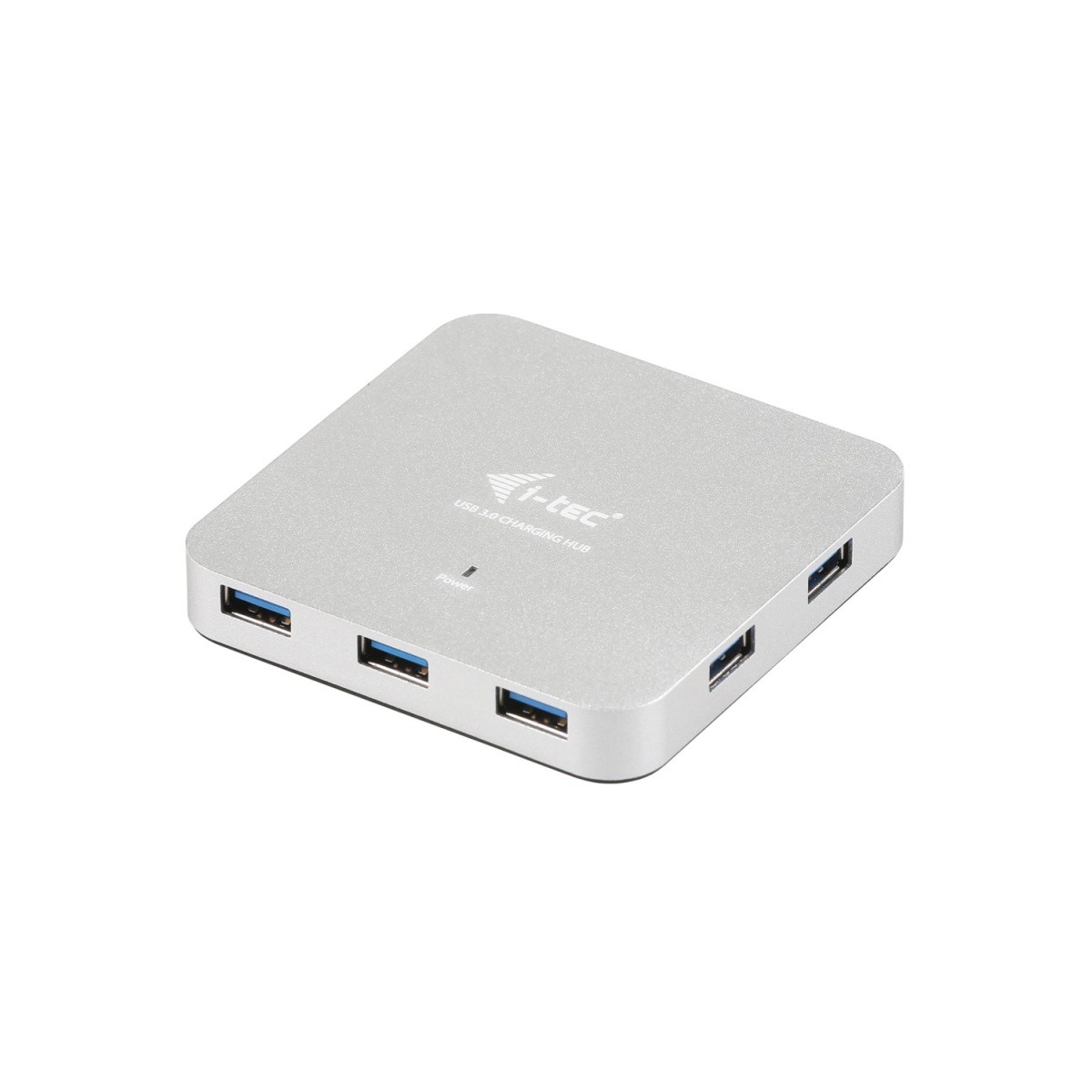 USB 3.0 Metal Charging HUB 7 Portów z zasilaczem, Plug & Play, funkcja ładowania