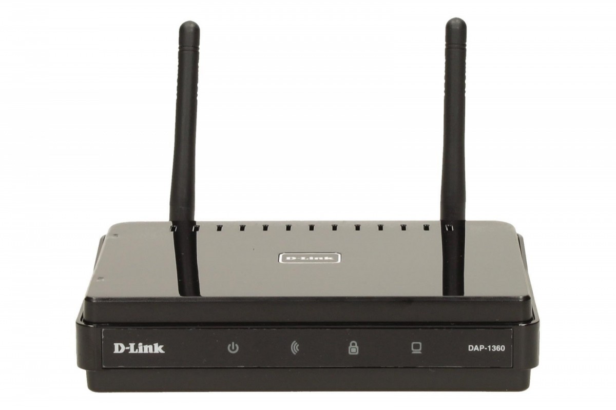 DAP-1360 punkt dostępu WiFi N300 (2.4GHz) 1xLAN 2xRP-SMA (odkręcane) MIMO WDS