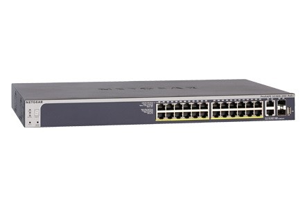 Switch S3300 Smart 24x1GE 2x10GE 2xSFP+ (24xPoE+) Stack - GS728TXP