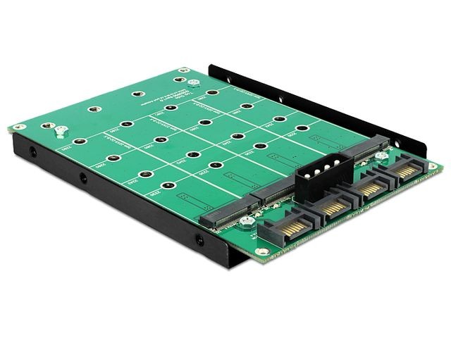 Adapter SATA 7pin->4xM.2 NGFF 