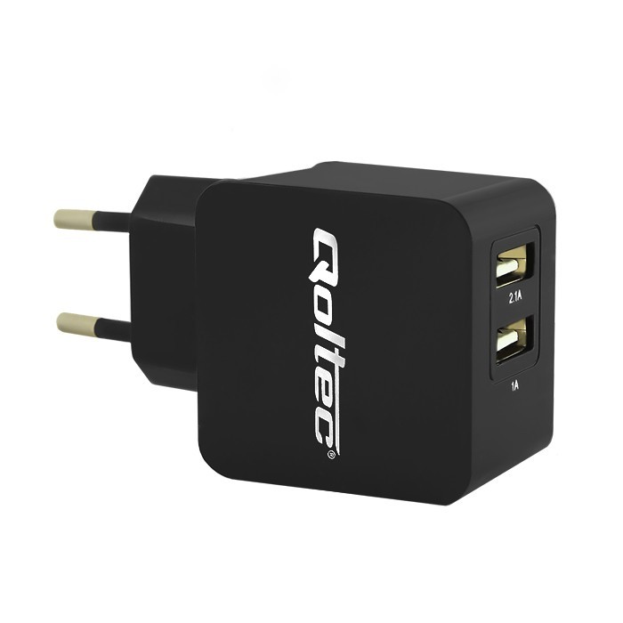 Ładowarka sieciowa do urządzeń mobilnych 15.5W | 5V | 3.1A | 2xUSB FAST CHARGER