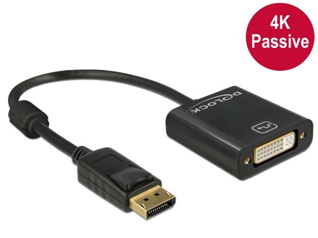 Adapter Displayport 1.2(M)->DVI(F)(24+5) 4K 