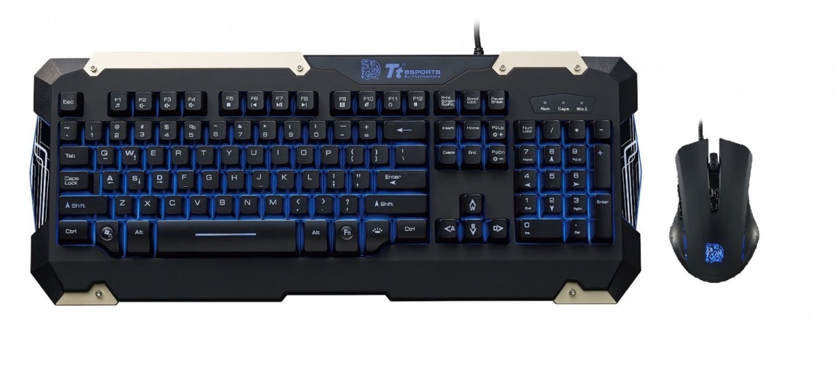 Tt eSPORTS Klawiatura dla graczy - COMMANDER Gaming Gear Combo 