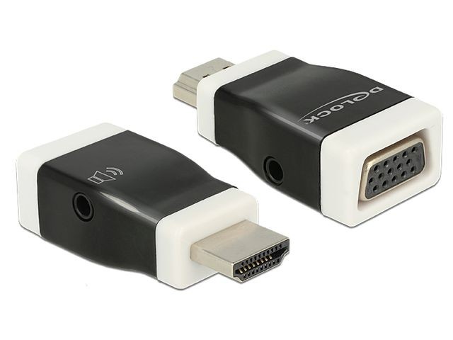 Adapter HDMI-A(M)->VGA(F)+z funkcją audio 