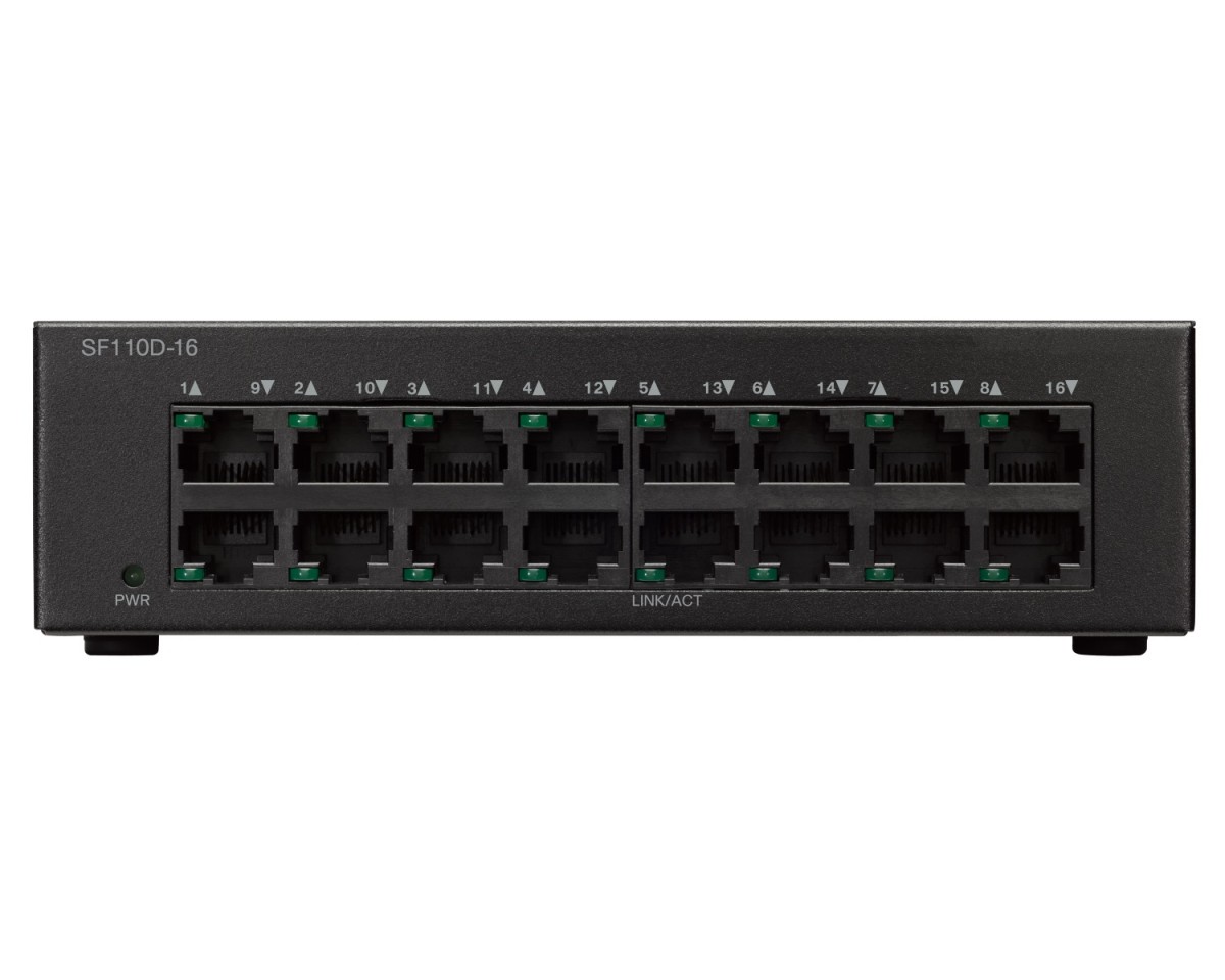 SF110D-16-EU 16x10/100 Desktop Switch