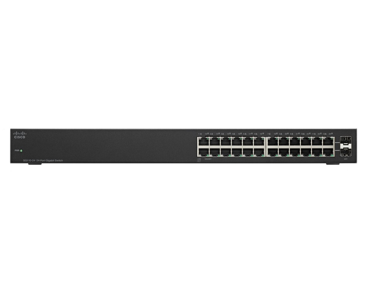 SG110-24 24-Port Gigabit, 2x Combo mini-GBIC Switch 