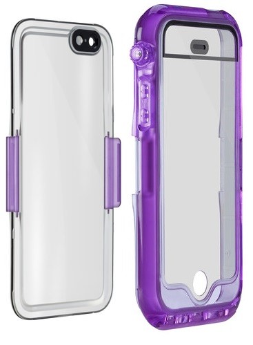 Etui - NOMU Poseidon iPhone 6/6s (wodoszczelne IP68) Fioletowe