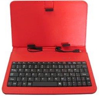 etui do tabletu z klawiaturą QUWERTY 7cal KS7 RED