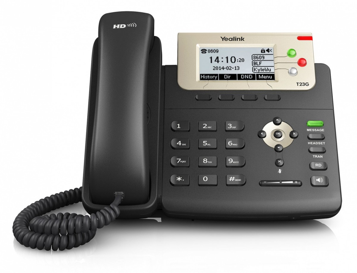 Telefon VoIP T23G PoE - 3 konta SIP