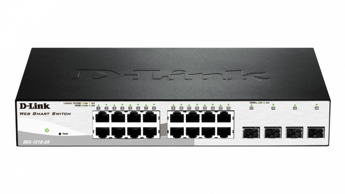 Switch 16-port 10/100/1000 Base-T with 4 x SFP