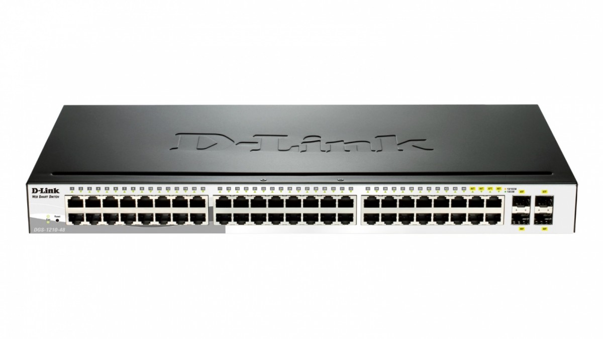 DGS-1210-48 SMART switch L2 44x1GbE 4xCombo Metal Rack 19