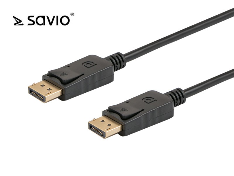 Savio CL-86 Kabel DisplayPort M - DisplayPort M, pozłacane końcówki, 3m