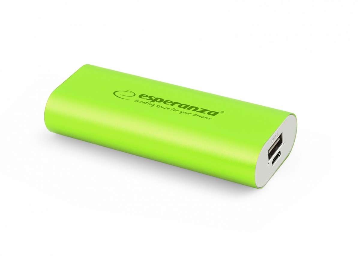 POWER BANK HADRON 4400mAh ZIELONY